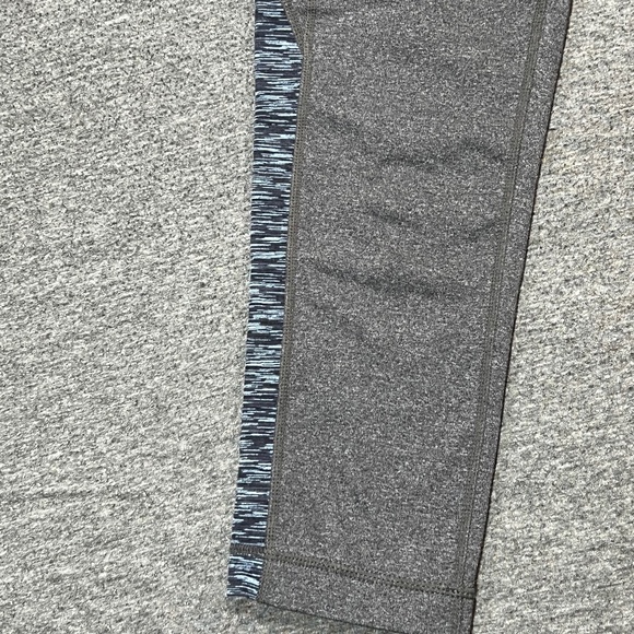 Athleta Charcoal Splits Revelation Capri Legging Contrasting Panels Size Small - Picture 5 of 15